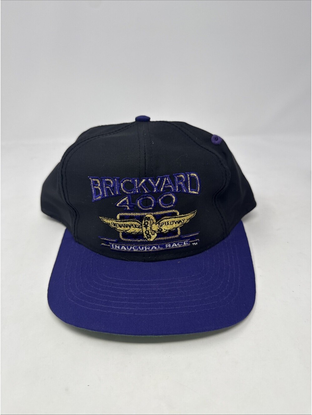 Brickyard 400 Inaugural Race Mens Snapback Hat Black August 6 1994 Vintage